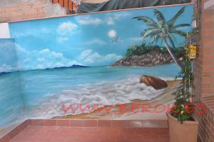 mural playa lleida